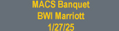 Go to 2025 MACS Banquet gallery